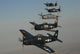 Formation Grumman F8f Bearcats Line-up Wall Decal