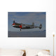 P-38 Lightning Flying Left Side Wall Decal
