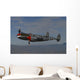 P-38 Lightning Flying Left Side Wall Decal