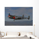 P-38 Lightning Flying Left Side Wall Decal