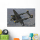 P-38 Lightning Flying over City Wall Decal