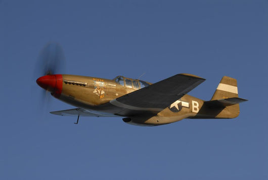P-51c Mustang Flying Underneath Wall Decal