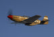 P-51c Mustang Flying Underneath Wall Decal