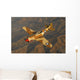 P-40 Warhawk Flying over Mountains Wall Decal