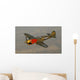 P-40 Warhawk Flying over Town Wall Decal