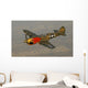 P-40 Warhawk Flying over Town Wall Decal
