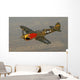 P-40 Warhawk Flying over Town Wall Decal