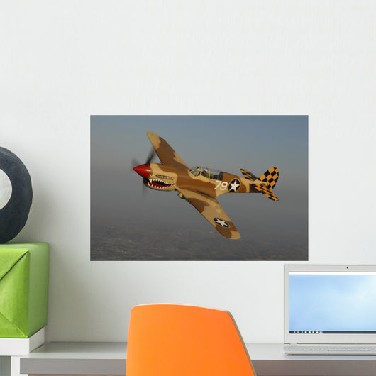 P-40 Warhawk Flying Wall Decal