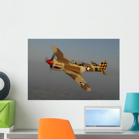 P-40 Warhawk Flying Wall Decal