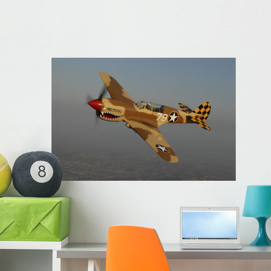 P-40 Warhawk Flying Wall Decal