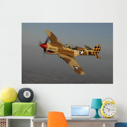P-40 Warhawk Flying Wall Decal