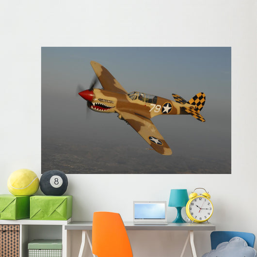 P-40 Warhawk Flying Wall Decal