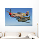 P-40 Warhawks Flying Sky Wall Decal