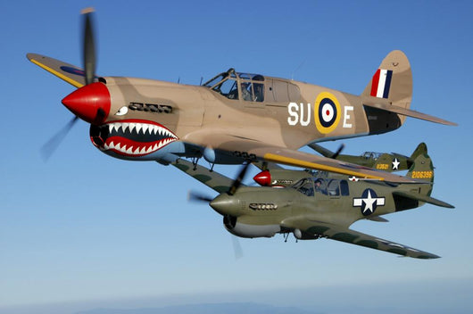 P-40 Warhawks Flying Sky Wall Decal
