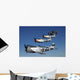 Formation P-47 Thunderbolts Flying Line-up Wall Decal
