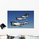 Formation P-47 Thunderbolts Flying Line-up Wall Decal
