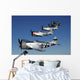 Formation P-47 Thunderbolts Flying Line-up Wall Decal