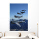 Formation P-47 Thunderbolts Flying Vertical Wall Decal