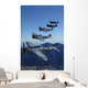 Formation P-47 Thunderbolts Flying Vertical Wall Decal