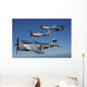 Formation P-47 Thunderbolts Flying Formation Wall Decal
