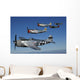 Formation P-47 Thunderbolts Flying Formation Wall Decal