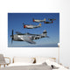 Formation P-47 Thunderbolts Flying Formation Wall Decal