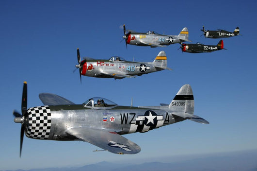 Formation P-47 Thunderbolts Flying Formation Wall Decal