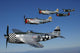 Formation P-47 Thunderbolts Flying Formation Wall Decal