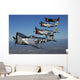 Formation P-47 Thunderbolts Flying Wall Decal