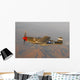 P-51c Mustang Flying over Mountains Wall Decal