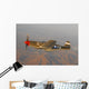 P-51c Mustang Flying over Mountains Wall Decal