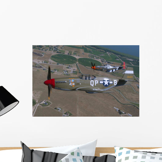 P-51c Mustang and P-51d Wall Decal