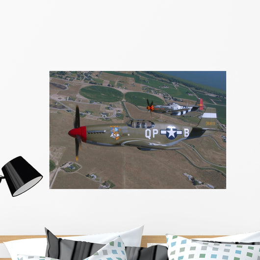 P-51c Mustang and P-51d Wall Decal