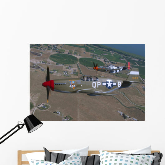 P-51c Mustang and P-51d Wall Decal