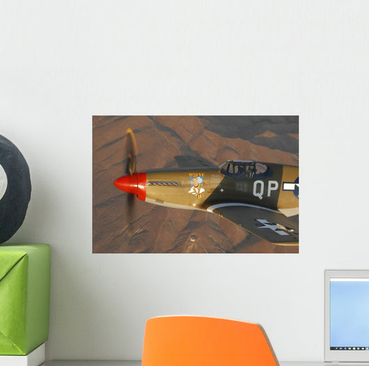 P-51c Mustang Flying Wall Decal