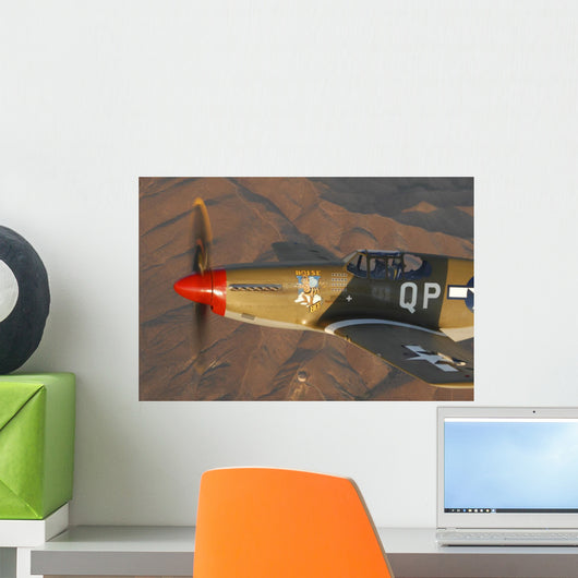 P-51c Mustang Flying Wall Decal