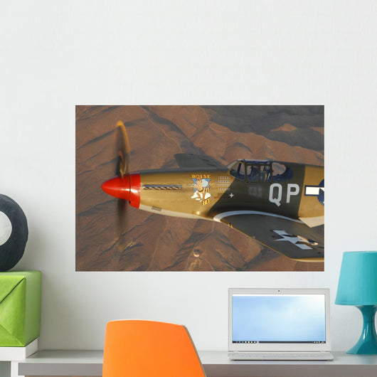 P-51c Mustang Flying Wall Decal