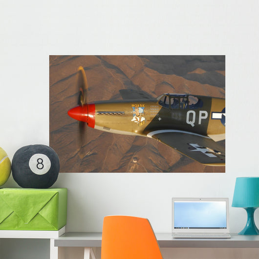 P-51c Mustang Flying Wall Decal