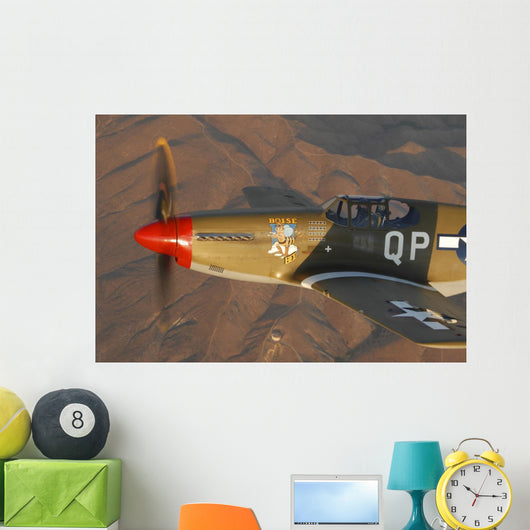 P-51c Mustang Flying Wall Decal