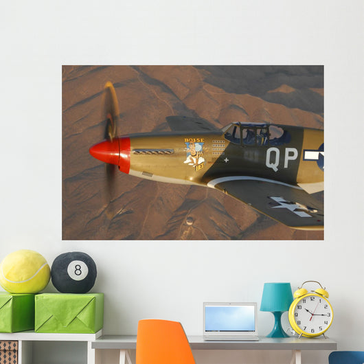 P-51c Mustang Flying Wall Decal