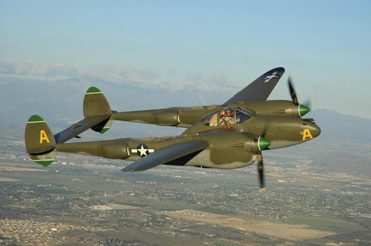P-38 Lightning Flying Wall Decal