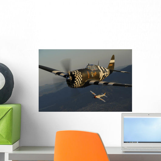 P-47 Thunderbolts Flying In-Flight Wall Decal