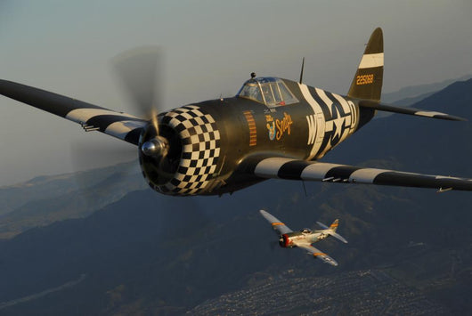 P-47 Thunderbolts Flying In-Flight Wall Decal