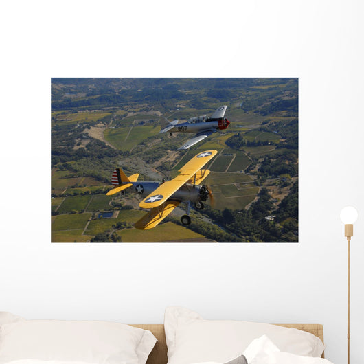 At-6 Texan and Stearman Wall Decal