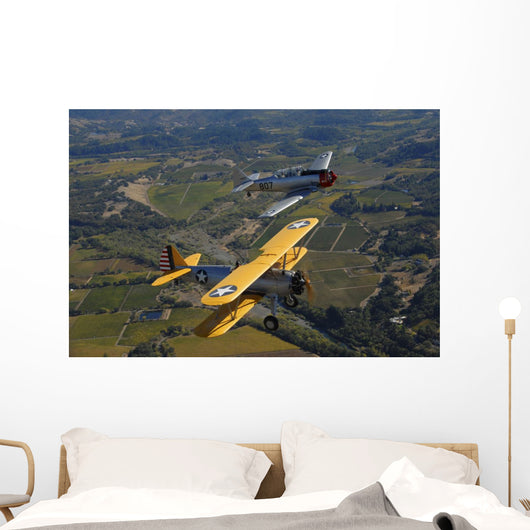 At-6 Texan and Stearman Wall Decal