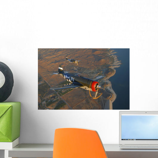 P-47 Thunderbolts Flying Wall Decal