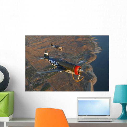 P-47 Thunderbolts Flying Wall Decal