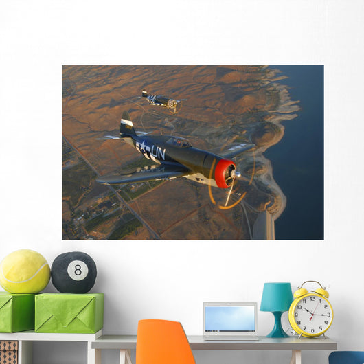 P-47 Thunderbolts Flying Wall Decal