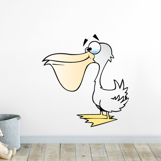 Cartoon Pelican Wall Decal