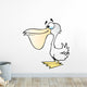 Cartoon Pelican Wall Decal